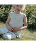Little Dutch: Ärmellose Bluse Fairy mint 104