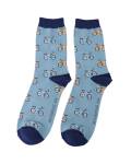Mr Sparrow: Bambus Socken Herren Motorbikes denim