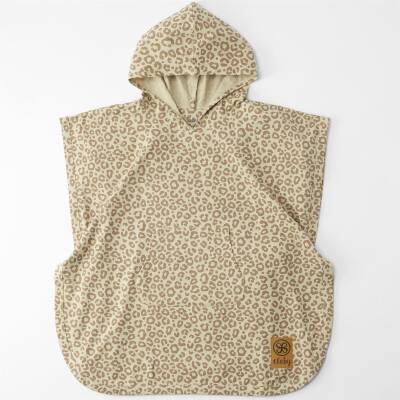 Cloby: Poncho mit UV-Schutz 50+ Leopard Braun für 1-3 Jahre