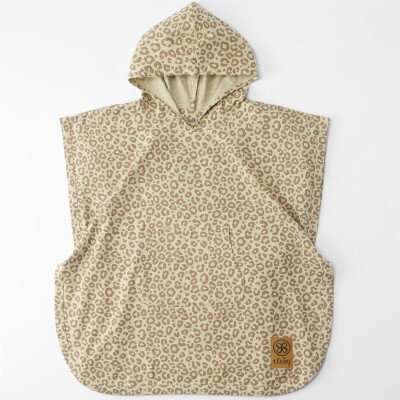 Cloby: Poncho mit UV-Schutz 50+ Leopard Braun für 3-5 Jahre