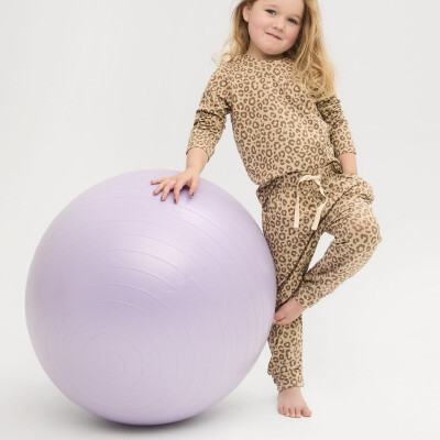 Cloby: UV Langarm Shirt Baby Bambus Leopard Braun 6-12 Mon.