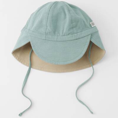 Cloby: Sonnenhut Bambus-Bio-BW UV-Schutz blue-sand
