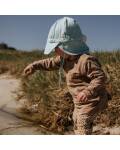 Sommermütze mit UV-Schutz in blau sand von Cloby