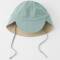 Cloby: Sonnenhut Bambus-Bio-BW UV-Schutz blue-sand 18-36 Mon.