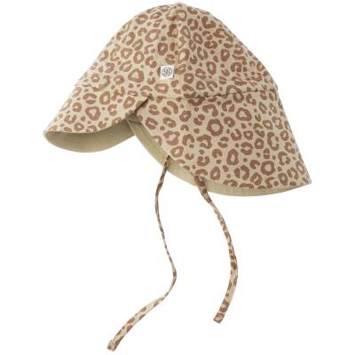 Cloby: Sonnenhut Bambus-Bio-BW UV-Schutz Leopard-sand