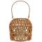 Windlicht-Laterne Square L Rattan-Optik Home Society