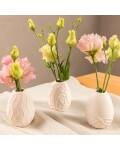 Ei Vase mit Muster 7,2 cm Porzellan Home Society Welle