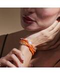 The Moshi: Armband elastisch 3reihig orange Kiara