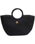 The Moshi: Tasche schwarz Pia mit rundem Griff