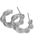 The Moshi: Ohrringe Creole geflochten silber