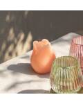 Deko Kerze Tulpe pfirsich 8cm hoch