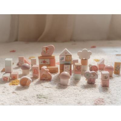 Little Dutch: Holzbausteine rosa Fairy Garden