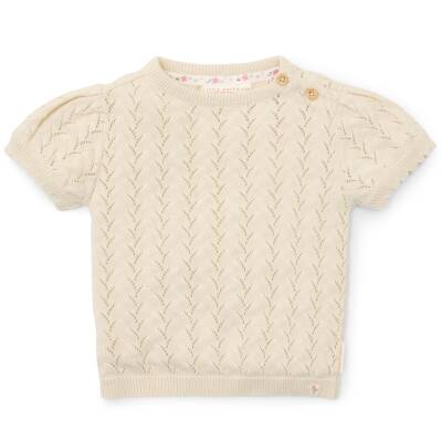 Little Dutch: Pullover gestrickt kurzärmlig creme