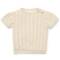 Little Dutch: Pullover gestrickt kurzärmlig creme