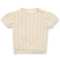 Little Dutch: Pullover gestrickt kurzärmlig creme 86