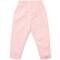 Bequeme Hose in rosa mit aufgestickter Blüte von Little Dutch