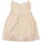 Sommerkleid ärmellos Sand mit rosa Blümchen Bio BW
