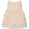 Kinderkleid in creme mit rosa Blümchen von Little Dutch