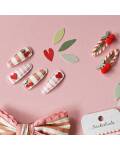Rockahula: Haarspangen Kirschen Stripy Cherry 4 Stück