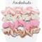 Rockahula: Scrunchie Cherry Stripe 4 Stück