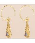 Muja Juma: Ohrringe gold Scarab Labradorit 3x3mm