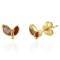 Muja Juma: Ohrstecker gold Lacewing Amethyst