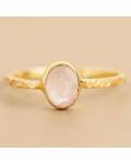Muja Juma: Ring gold Lanternfly Rosa Chalzedon 54