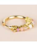 Muja Juma: Ohrringe Creolen 20mm Rhodochrosite mix
