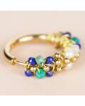 Muja Juma: Ohrringe Creolen 20mm Lapis Lazuli