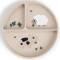 Kinderteller mit Saugnapf Silikon Stick&Stay sand
