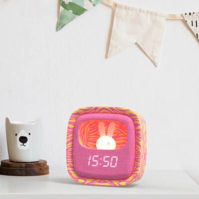 Wecker mit Nachtlicht Billy Pink-Zebra MOB