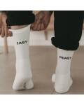 Eulenschnitt: Weiße Socken Easy Peasy Gr.39-42