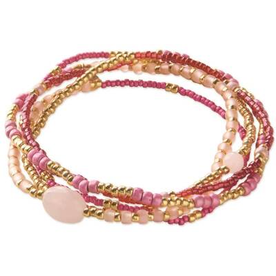 A Beautiful Story: Armband Gifted Rosenquarz