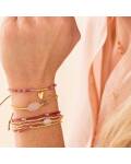 A beautiful Story: dreireihiges elastisches Armband mit...