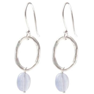 A Beautiful Story: Ohrringe Graceful blauer Achat