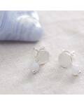 A beautiful Story: Ohrstecker mit blauem Spitzenachat in...