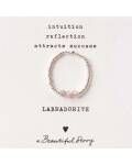 A Beautiful Story: Ring elastisch Labradorit silber