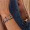 A beautiful Story: dreireihiges elastisches Armband mit Lapislazuli und Glasperlen