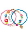 Souza: Armband aus Perlen3erSet Loiz Blume blau