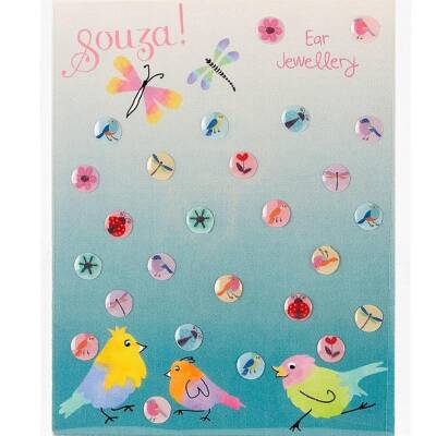 Souza: Ohrsticker zum Kleben Blumen 13 Paar