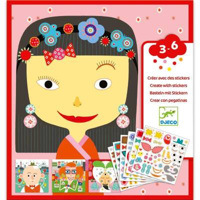 Djeco: Sticker Bastelset - Jeder ist anders