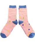 Miss Sparrow: Bambus Socken Happy Birthday rosa