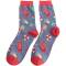 Miss Sparrow: Bambus Socken Damen Am Pool denim