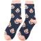 Miss Sparrow: Bambus Socken Retro Daiies blau