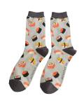 Mr Sparrow: Bambus Socken Herren Sushi silber