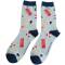 Mr Sparrow: Bambus Socken Herren Am Pool blau