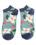 Miss Sparrow: Bambus Sneaker Socken Daisies mint
