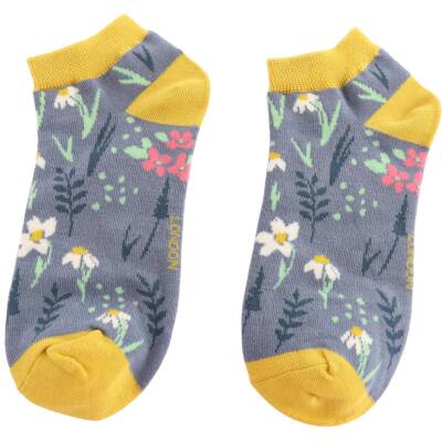 Miss Sparrow: Bambus Sneaker Socken Meadow denim