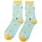 Miss Sparrow: Bambus Socken Damen Katze in Tasse aqua