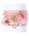 Lumisha: Armband rosa